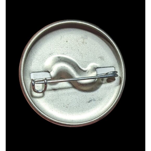 Quirky Hipster Cannabis Print Moustache Pin - Picture 2 of 4